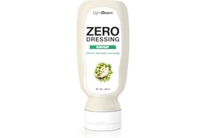 ‎GYMBEAM GymBeam ZERO Caesardressing - Veganes Zero Dressing ohne Fett & ohne Zucker, nur 12 kcal pro 100 ml, cremige Konsistenz, hervorragend zu Gemüse, Fleisch & Pasta (320 ml (1er pack))