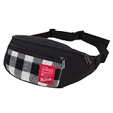 woolrich arctic parka unisex Wasserabweisende Beschichtung Manhattan Portage Woolrich Buffalo Check Alleycat Hüfttasche, Unisex-Erwachsene, weiß/schwarz, One Size