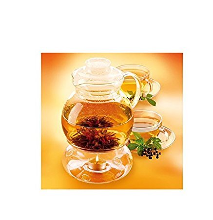 Preisvergleich Produktbild Fomax Teekanne, 1.5l aus Glas mit réchauffeur