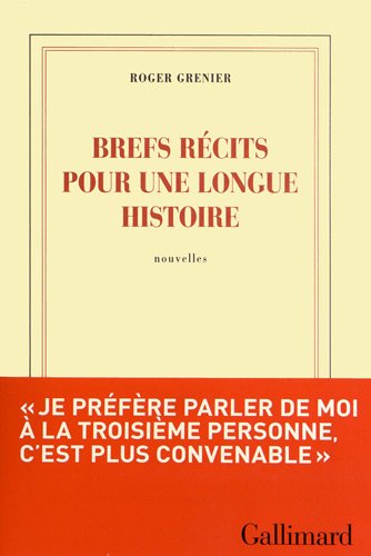 couverture de : Brefs r&eacute;cits pour une longue histoire