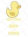 Produktbild Keep Calm And Duck And Cover: Funny Duck Notebook/Journal to Write In, Custom Duck Interior, 8.5x11 Size. White&Yellow Design