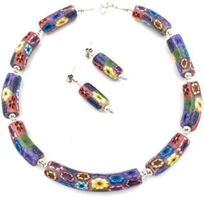 Exclusive set in polymer clay and silver