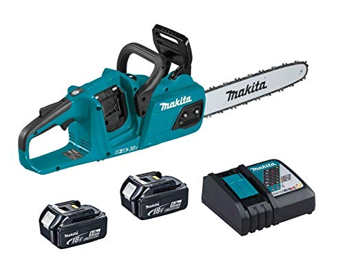 Preisvergleich Produktbild Makita DUC355 Akku-Kettensäge inkl. 2x BL1850B & DC18RC - NEUHEIT 2019
