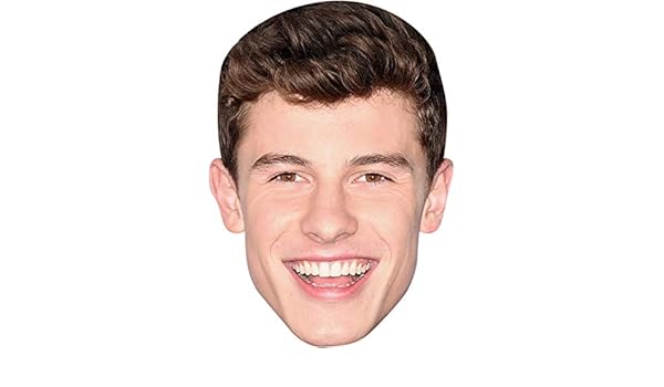 Foxyprinting Shawn Mendes Tv Stars Celebrity Cardboard Party Face Mask Fancy Dress Amazon Co Uk Toys Games