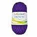 Produktbild Uni Wolle lila 100% Polyacryl Wolle 50g - 135m, Garn zum Stricken & Häkeln, Marke: LaLuna®