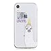 Produktbild Everainy iPhone XR Hülle Silikon Transparent Durchsichtig mit Muster Ultra Slim Gummi Hüllen für iPhone XR Handyhülle Stoßfest TPU Gel Stoßstange Schutzhülle (Alpaka)
