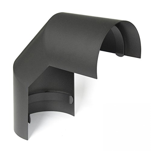 raik SH095-120-gg Rauchrohrbogen / Ofenrohr 120mm - Thermoschild 90° gussgrau