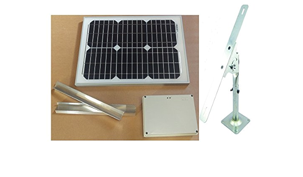 Alimentation Solaire 12v Pour Portier Automatique Support Panneau Amazon Fr Animalerie