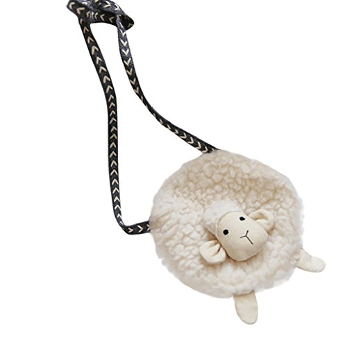 Preisvergleich Produktbild Subfamily® Baby Girls Weihnachts-Hirsch Mode-Rucksäcke niedliche Aufbewahrungstasche Einzel-Schultertasche Kindern Schultertasche Citytasche klassisches Aussehen Baumwolle, Cloth (Weiß)