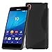 Produktbild Cadorabo DE-105566 Sony Xperia M4 Aqua Handyhülle aus flexiblem TPU Silikon im S-Line Design Schwarz