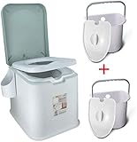 Reisemobil-Zubehör. Tragbares Töpfchen für Camping. Tragbarer Toilettensitz