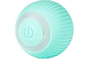 SKJJL Pelota de Juguete eléctrica para Gatos, Bola giratoria automática de 360°, Bola de Juguete interactiva para Gatos, Bola de Juguete para Gatos Recargable por USB (Azul)