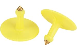 ZERODIS 100 Stück/Set Ohrmarken, Schaf Ziege Schwein Schwein Rinder Rind Kuh Vieh Ohr Nummer Tag Nummer mit Nummer 001-100 Nutztier Zubehör(lettering)