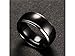 Produktbild SOPOUITRO 8mm schwarz Wolfram Ring Band Bague Titan für Gentleman Abmessungen 6-dreizehn Gold