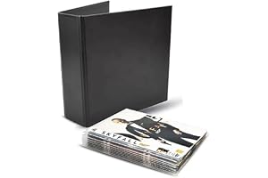 3L Ringpärmshål, Svart, 162 x 188 mm | DVD förvaringsset, perforerat för att organisera och skydda och visa upp dokument i professionell användning