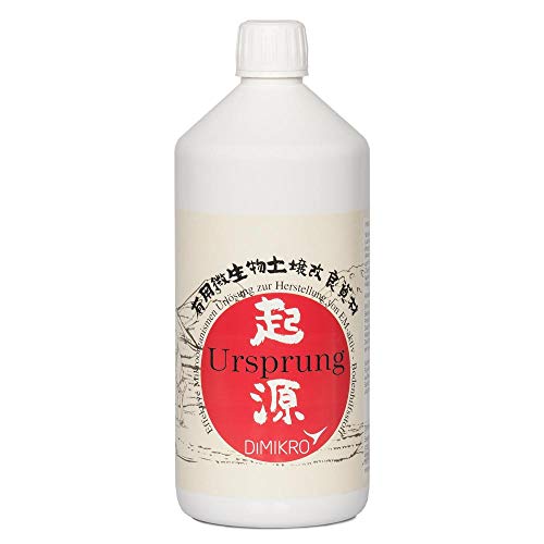 DIMIKRO Origen - Tradicionalmente japonés eficaz microorganismos solución 1 litro (fabricación de EM-Activo) activador de Suelo Suelo Sustancia
