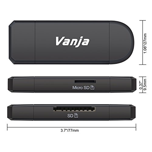 Vanja Lecteur de Cartes SD Micro SD  USB Type C Micro USB OTG et Lecteur de Carte m  moire USB 2 0 pour SDXC  SDHC  SD  MMC  RS-MMC  Micro SDXC  Micro SD  Carte Micro SDHC et UHS-I