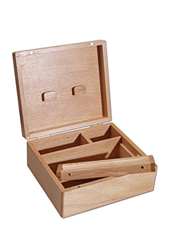 Spliff Box mit herausnehmbarer Bauunterlage – 170x150x66mm Magnetverschluss - 2