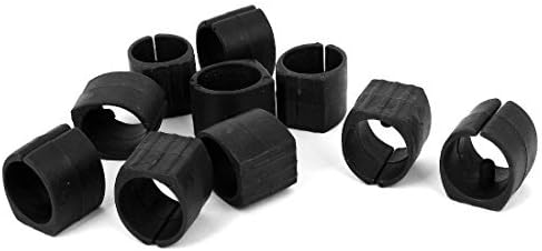 sourcingmap® Breuer Chair Foot Floor Glides Single Prong U-Shape Caps 25mm 10 Pcs