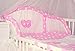 Baby's Comfort HEARTS 3 PCS BABY BEDDING SET (12 NEW COLOURS) for cot / cotbed (1 - Pink spots)