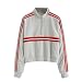 Produktbild Damen Shirts Tees Tops Oberteile Oversize Pullover Sweatshirts Pulli Hoodie Elegant Hemden Langarm Blusen Tuniken, Mode lässig Jumper trägerlosM,Grau1