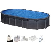 Piscina de acero ovalada Gre Capri 610x375x132cm