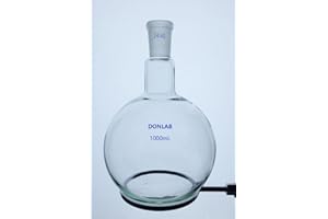 DONLAB CE-1000 ASTM STD Glass 1000ml 24/40 Joint Single Neck Round Bottom Boiling Flask