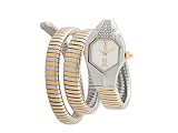 Just Cavalli Damen Analog-Digital Quarz Uhr mit Edelstahl Armband JC1L022M0045