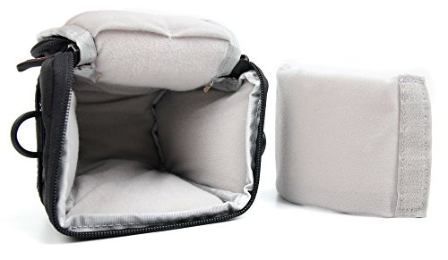 Petite Sacoche pour Nikon Coolpix P610 et L840 Canon PowerShot SX410 IS et Pentax XG-1 appareils photo Bridge NU - en noir gris boucle de ceinture et bandouli re - DURAGADGET reviews Petite Sacoche pour Nikon Coolpix P610 et L840 Canon PowerShot SX410 IS et Pentax XG-1 appareils photo Bridge NU - en noir gris boucle de ceinture et bandouli re - DURAGADGET