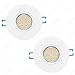 Produktbild LED Einbauleuchten-Set - Rahmen Aluminium weiß / GU10 Fassung / SMD LED / 4W Warmweiß 2 Stück