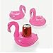 Mini Cute Red Flamingo Floating Inflatable Drink Can Holder Pool Bath Toy