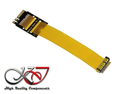 KALEA INFORMATIQUE Adaptateur BCM94331CSAX BCM94360CS2 vers M2 E A Key pour Carte WiFi Bluetooth - avec Nappe Souple 65mm