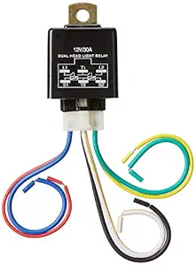 UNO MINDA TD-2002 Dual Headlight Relay with Wire (12V)