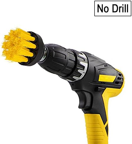 Spin Scrubber Electric Cleaning Brush-Power Scrubbing Brush Drill Fixing for car, bathroom, wooden floor, laundry room cleaning(2 inch orange) …