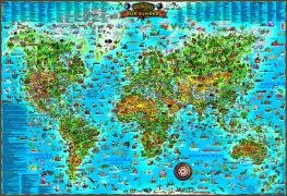 Download Weltkarte für Kinder: Dino's illustrierte Karten Download Weltkarte für Kinder: Dino's illustrierte Karten