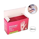 ❤ Toallitas húmedas, hipoalergénicas, sin cloro, sin conservantes - toallitas húmedas al 100%, adecuadas para tatuajes autoadhesivos, pañuelos, pañuelos para mujeres, etc.