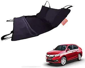 WolkomHome 100% Waterproof Car Pet Rear Seat Cover Dog Hammock Make Black Red for Honda Amaze 2018