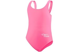 TIZAX Traje de Baño de Una Pieza para Niña UPF 50+ Bañador Deportivo para Niñas Racerback Correa Gruesa