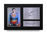 Christopher Reeve firmado A4 impreso Superman impresión fotográfica foto...