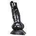 Produktbild 18.5cm Tier Penis, Jukkarri Wolf Dildo Medizinisches PVC Dildo echt Penis Nachbildung Sexspielzeug … (schwarz)