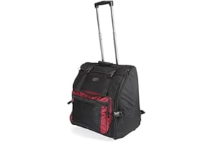 Generisch CNB Akkordeon Trolley-Bag für 120 Bässe – robuster Gigbag mit Rollen & Teleskopgriff – gepolsterte Tasche für Akkordeon – wetterfest, strapazierfähig & leicht – ideal für Transport & Schutz