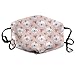 Produktbild Tiny Bears-and-flowers-on-soft-pink Anti Dust Mask Anti Pollution Washable Reusable Mouth Masks