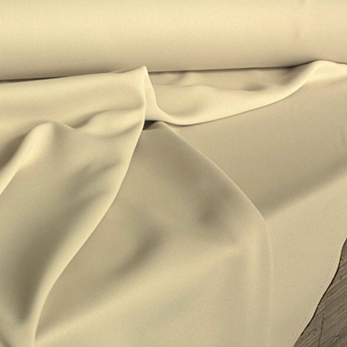 Verdunkelungs-Stoff Meterware – edler Vorhangstoff in 18 Farben (Sand-Beige) - 2