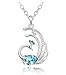 Shining Diva Genuine Austrian Crystal 18k White Gold Plated Peacock Pendant Necklace Gift For Women & Girls RS.299.00