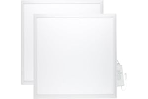 Europalamp - 2 Dalles LED 60x60cm 40W Blanc froid 6000k 4000Lm Haute Luminosité - Adaptation aux Faux Plafonds Sans Modification (6000K - Blanc froid, 2)