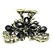 Metal Alloy Acrylic Headwear Hair Claw grip clip For Women Lady black