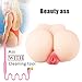 Produktbild Realistische männliche Masturbation Artefakt fühlt sich sehr real, gesund Silikon Vagina Anal Masturbator für männliche, lebensechte Pussy Ass Love Doll