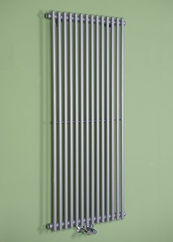Preisvergleich Produktbild Designheizkörper Designer Heizung Vertikal 1400x580mm Silber