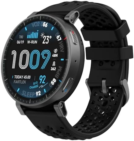 Amazfit Active Max 48mm Smartwatch 1,5'' AMOLED, 25 Giorni Autonomia, Mappe Offline, NFC, GPS, 4GB di Memoria, 170+ Sportive, 5 ATM, Monitoraggio Fitness, Sonno & Battito per Android/iPhone