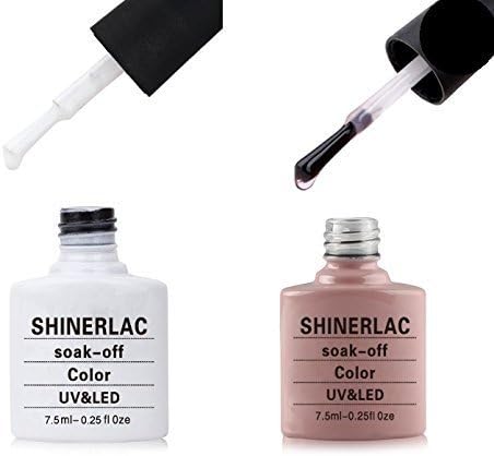 Shinerlac UV LED gel soluble nail polish - french manicure, pack of 1 (1 x 10 ml)